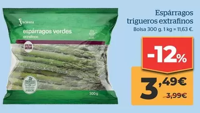 Oferta de La Sirena - Esparragos Trigueros Extrafinos por 3,49€ en La Sirena