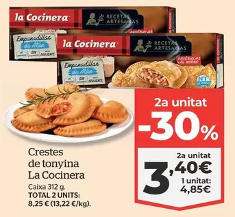 Oferta de La Cocinera - Crestes De Tonyina por 4,85€ en La Sirena