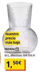 Oferta de Padrag Florero/Jarrón, Vidrio por 1,5€ en IKEA