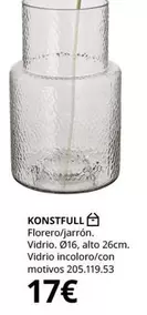Oferta de Konstfull Florero/Jarrón por 17€ en IKEA