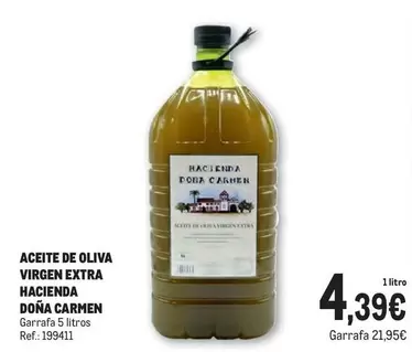 Oferta de Aceite De Oliva Virgen Extra Hacienda por 4,39€ en Makro