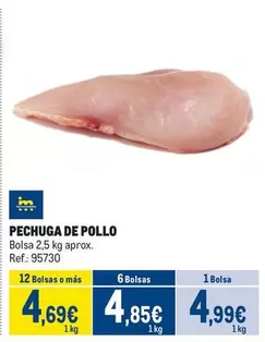 Oferta de Pechuga De Pollo por 4,99€ en Makro