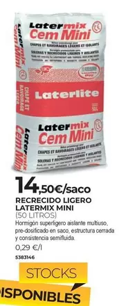 Oferta de Recrecido Ligero Latermix Mini por 14,5€ en BigMat