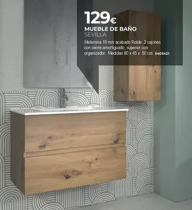 Oferta de Sevilla - Mueble De Bano por 129€ en BigMat