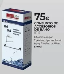 Oferta de Conjunto De Accesorios De Baño Iris por 75€ en BigMat