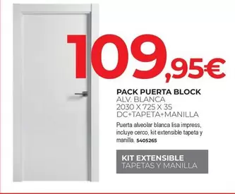 Oferta de Pack Puerta Block por 109,95€ en BigMat