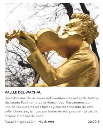 Oferta de Encanto - Vallée Del Wachau por 30€ en Nautalia Viajes