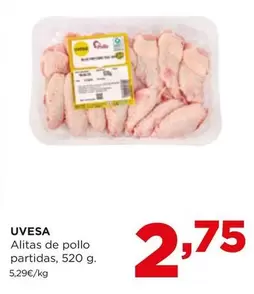 Oferta de Uvesa - Alitas De Pollo Partidas por 2,75€ en Alimerka