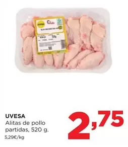 Oferta de Uvesa - Alitas De Pollo Partidas por 2,75€ en Alimerka