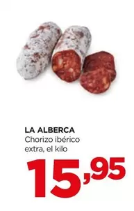 Oferta de La Alberca - Chorizo Iberico Extra por 15,95€ en Alimerka