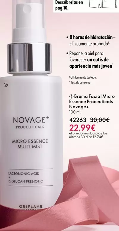 Oferta de Oriflame - Bruma Facial Miero Esence Prosecutions por 22,99€ en Oriflame