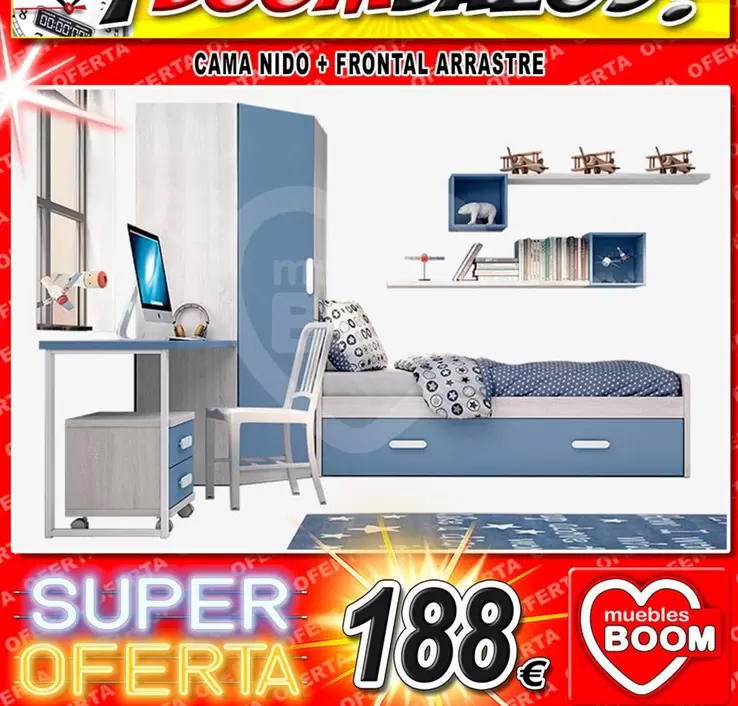 Oferta de Erticama Nido + Frontal Arrastre por 188€ en Muebles Boom