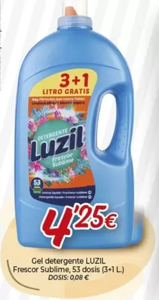 Oferta de Luzil - Gel Detergente Frescor Suprimé por 4,25€ en Alsara Supermercados