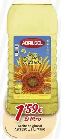 Oferta de Abrilsol - Aceite De Girasol por 1,59€ en Alsara Supermercados