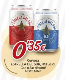 Oferta de Estrella del Sur - Cerveza por 0,35€ en Alsara Supermercados