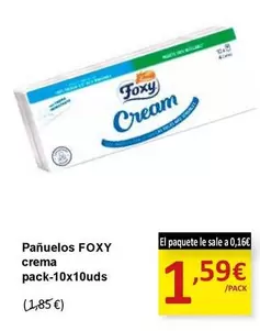 Oferta de Foxy - Panuelos Crema por 1,59€ en SPAR