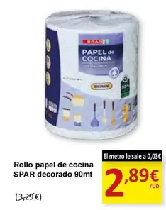 Oferta de Spar - Rollo Papel De Cocina por 2,89€ en SPAR