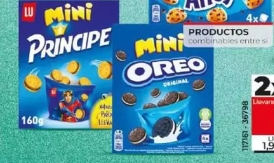 Oferta de Lu - Galletas Mini Principe/Oreo/Chips Ahoy por 1,99€ en Dia