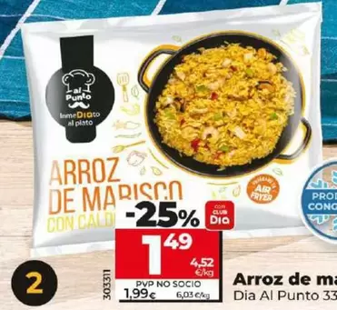 Oferta de Dia Al Punto - Arroz De Marisco por 1,49€ en Dia