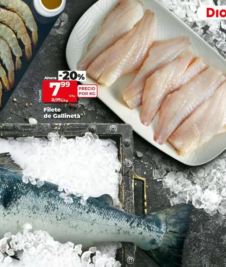 Oferta de Filete De Gallineta por 7,99€ en Dia