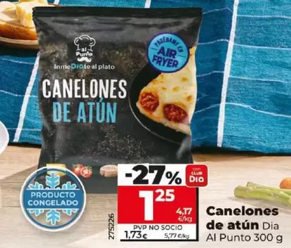 Oferta de Dia Al Punto - Canelones De Atun por 1,25€ en Dia