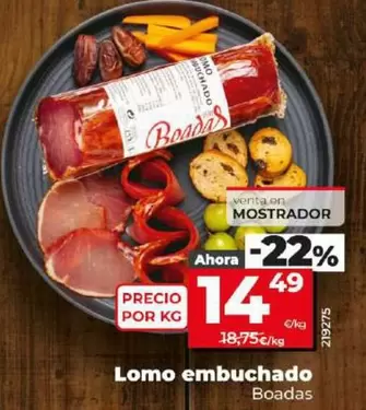 Oferta de Boadas - Lomo Embuchado por 14,49€ en Dia