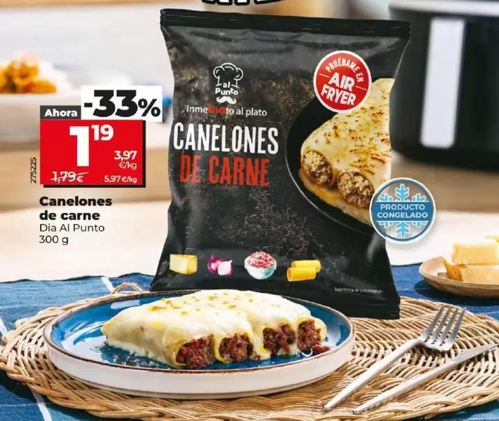 Oferta de Dia Al Punto - Canelones De Carne por 1,19€ en Dia