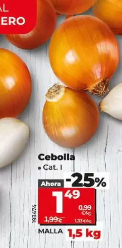 Oferta de Cebolla por 1,49€ en Dia