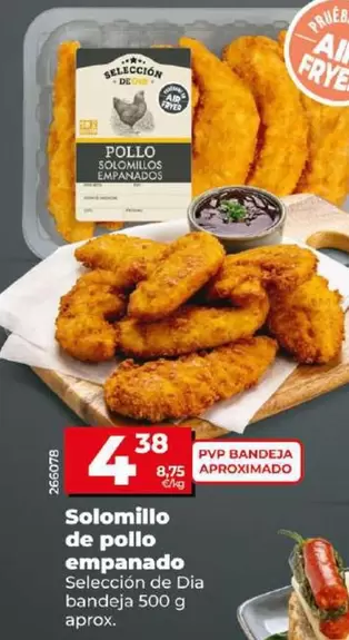 Oferta de Seleccion De Dia - Solomillo De Pollo Empanado por 4,38€ en Dia