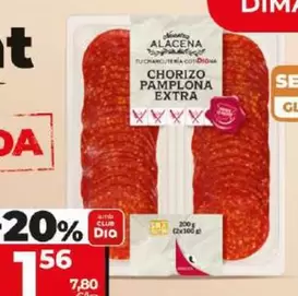 Oferta de Dia Nuestra Alacena - Chorizo Pamplona En Lonchas por 1,56€ en Dia