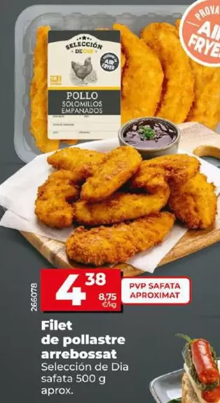 Oferta de Seleccion De Dia - Solomillo De Pollo Empanado por 4,38€ en Dia