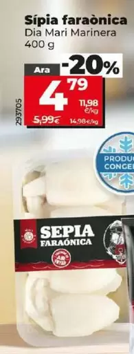 Oferta de Dia Mari Marinera - Sepia Faraonica por 4,79€ en Dia