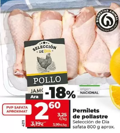 Oferta de Seleccion De Dia - Jamoncitos De Pollo por 2,6€ en Dia