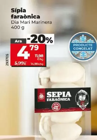 Oferta de Dia Mari Marinera - Sepia Faraonica por 4,79€ en Dia