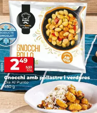 Oferta de Dia Al Punto - Gnocchi Con Pollo Y Verduras por 2,49€ en Dia