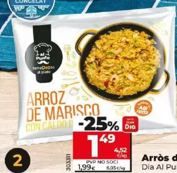 Oferta de Dia Al Punto - Arroz De Marisco por 1,49€ en Dia