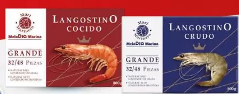 Oferta de Dia Mari Marinera - Langostino Grande Cocido / Crudo 32/48 Piezas por 6,39€ en Dia