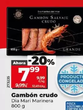 Oferta de Dia Mari Marinera - Gambon Crudo por 7,99€ en Dia