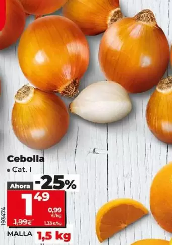 Oferta de Cebolla por 1,49€ en Dia