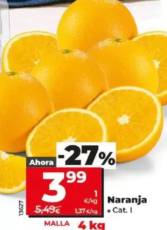 Oferta de Naranja por 3,99€ en Dia