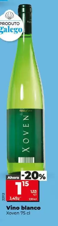 Oferta de Xoven - Vino Blanco por 1,15€ en Dia