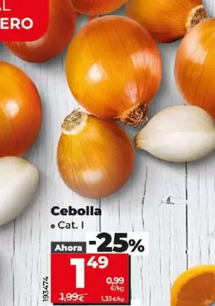 Oferta de Cebolla por 1,49€ en Dia