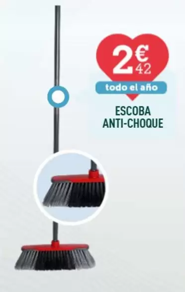 Oferta de Escoba Anti-choque por 2,42€ en Centrakor