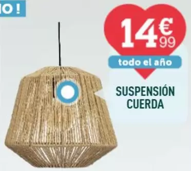 Oferta de Suspension Cuerda por 14,99€ en Centrakor