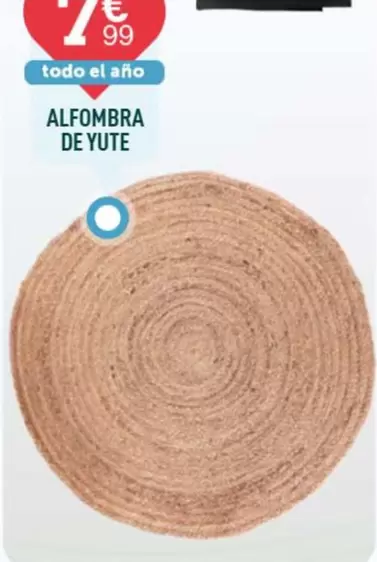 Oferta de Alfombra De Yute por 7,99€ en Centrakor