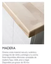 Oferta de Madera en Schmidt Cocinas