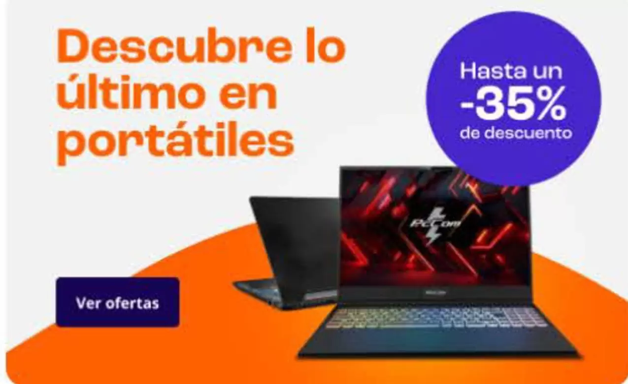 Oferta de Descubre Lo Último En Portátiles en PC Componentes