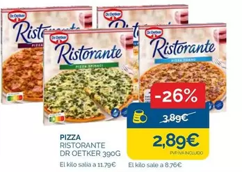 Oferta de Dr Oetker - Pizza Ristorante por 2,89€ en Supermercados La Despensa