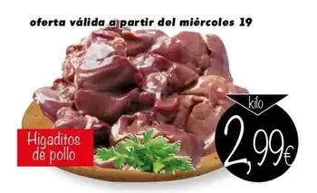 Oferta de Higaditos De Pollo por 2,99€ en Supermercados Piedra