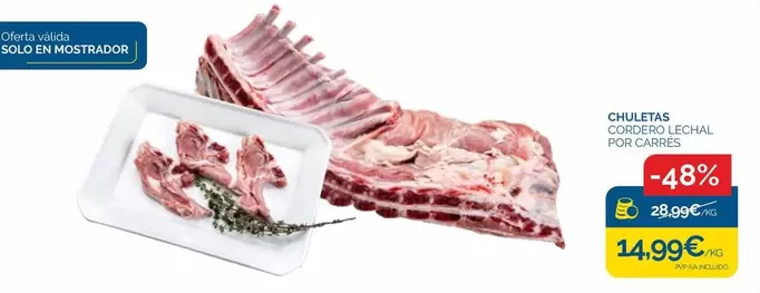 Oferta de Solo - Chuletas por 14,99€ en Cash Ecofamilia